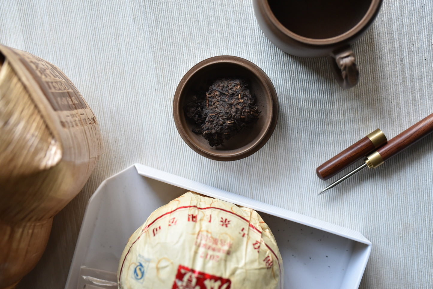 Lancang Ancient Tea Company 2017 "81 Golden Melon" Ripe Puerh